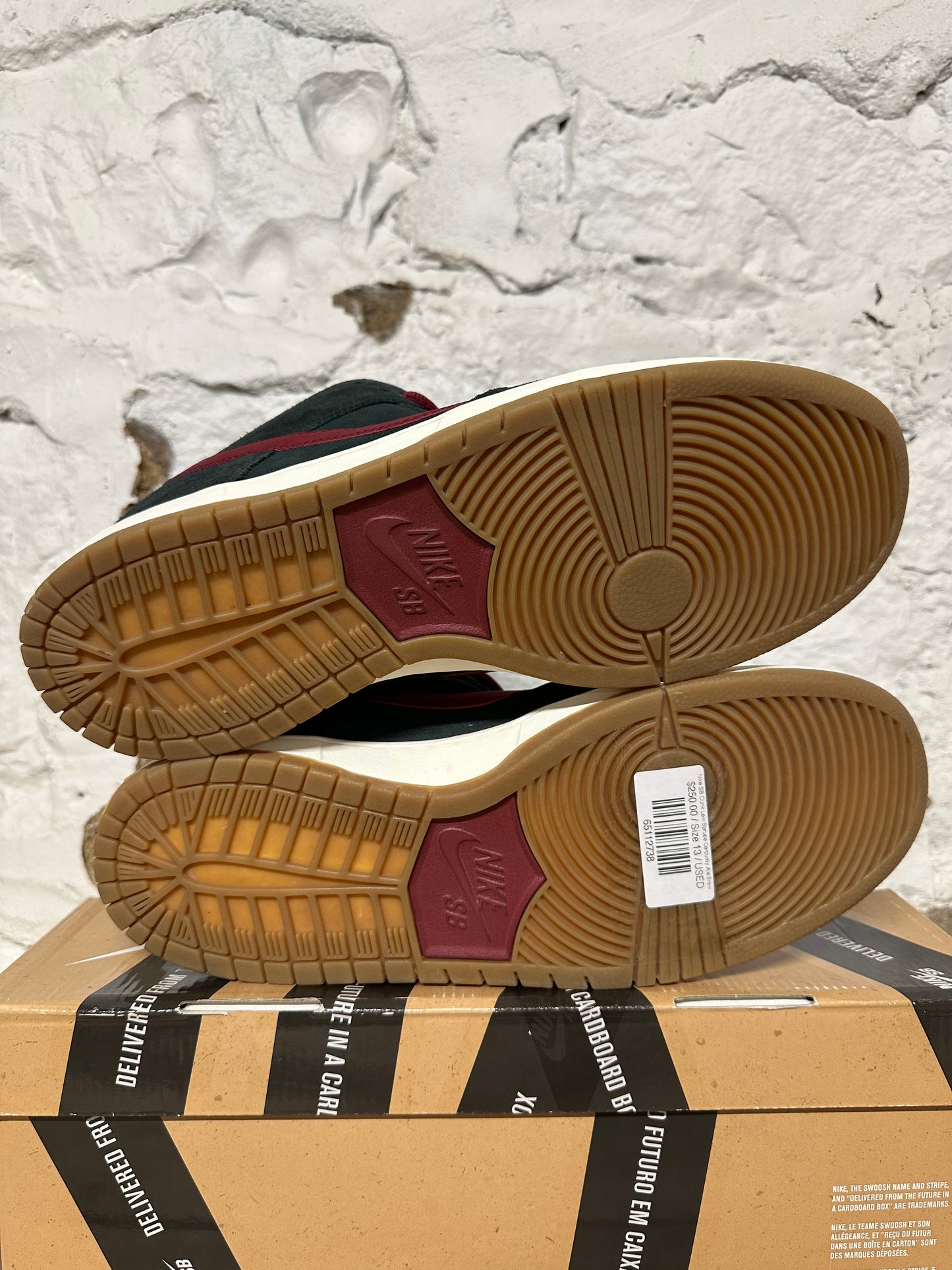 Nike SB Dunk Low Spruce Corduroy Ale Brown Sz 13