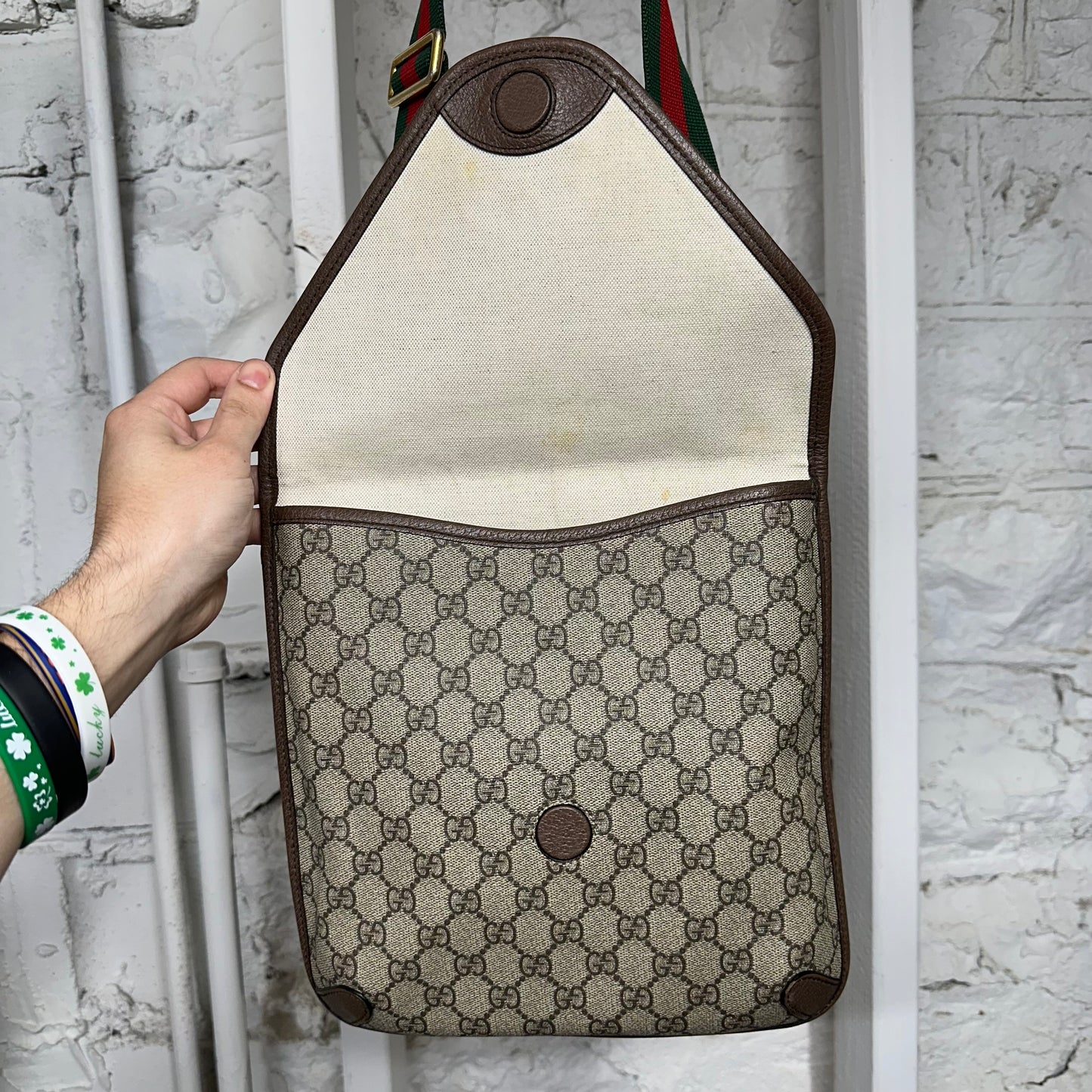Gucci Tan Monogram Shoulder Bag