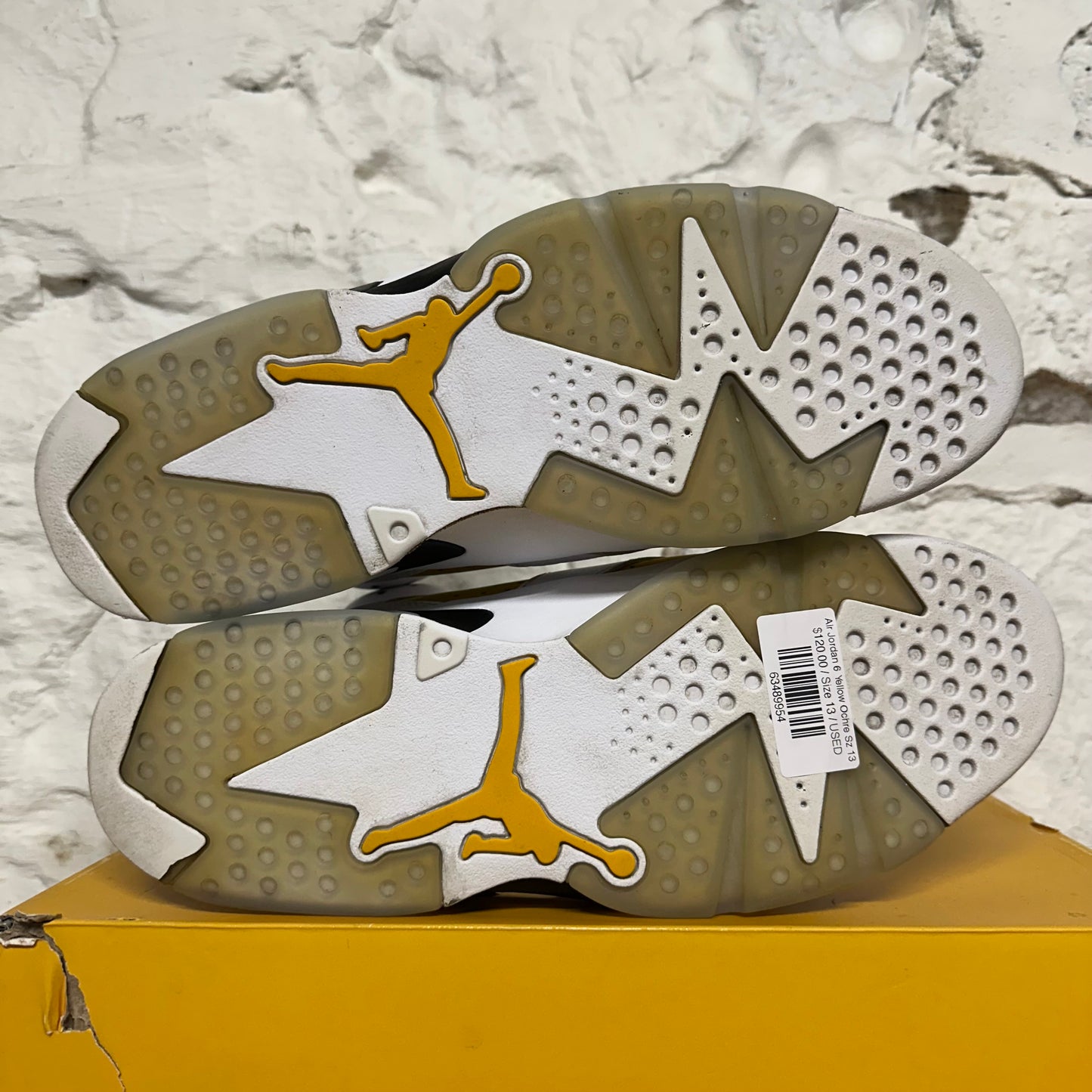 Air Jordan 6 Yellow Ochre Sz 13