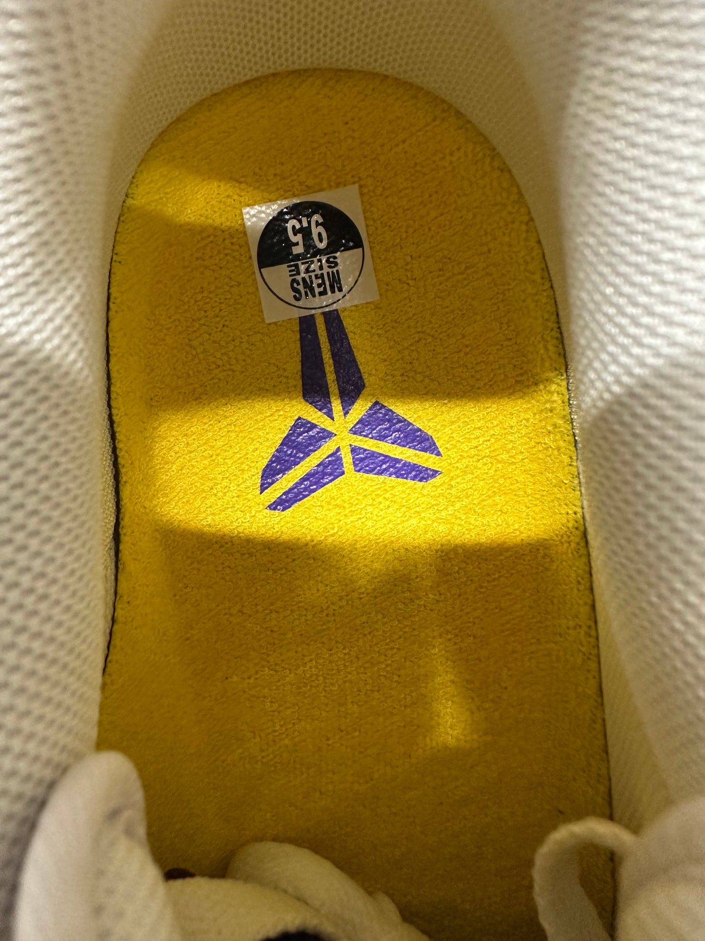 Nike Air Force 1 Kobe Lakers Home Sz 9.5