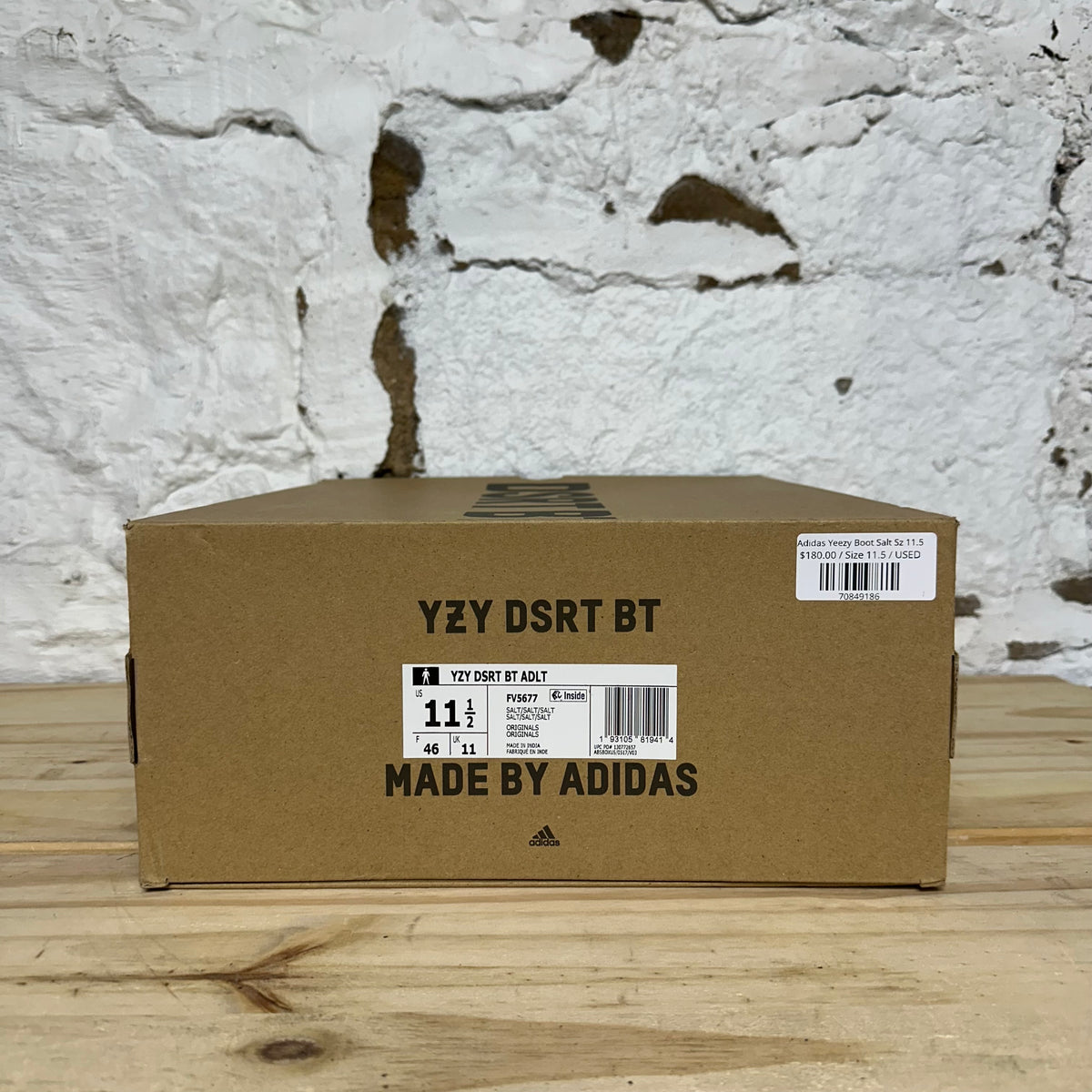Yeezy Desert Boot Salt Sz 11.5