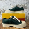 Marni Green Fur White Pablo Sneaker Sz 11 (44)