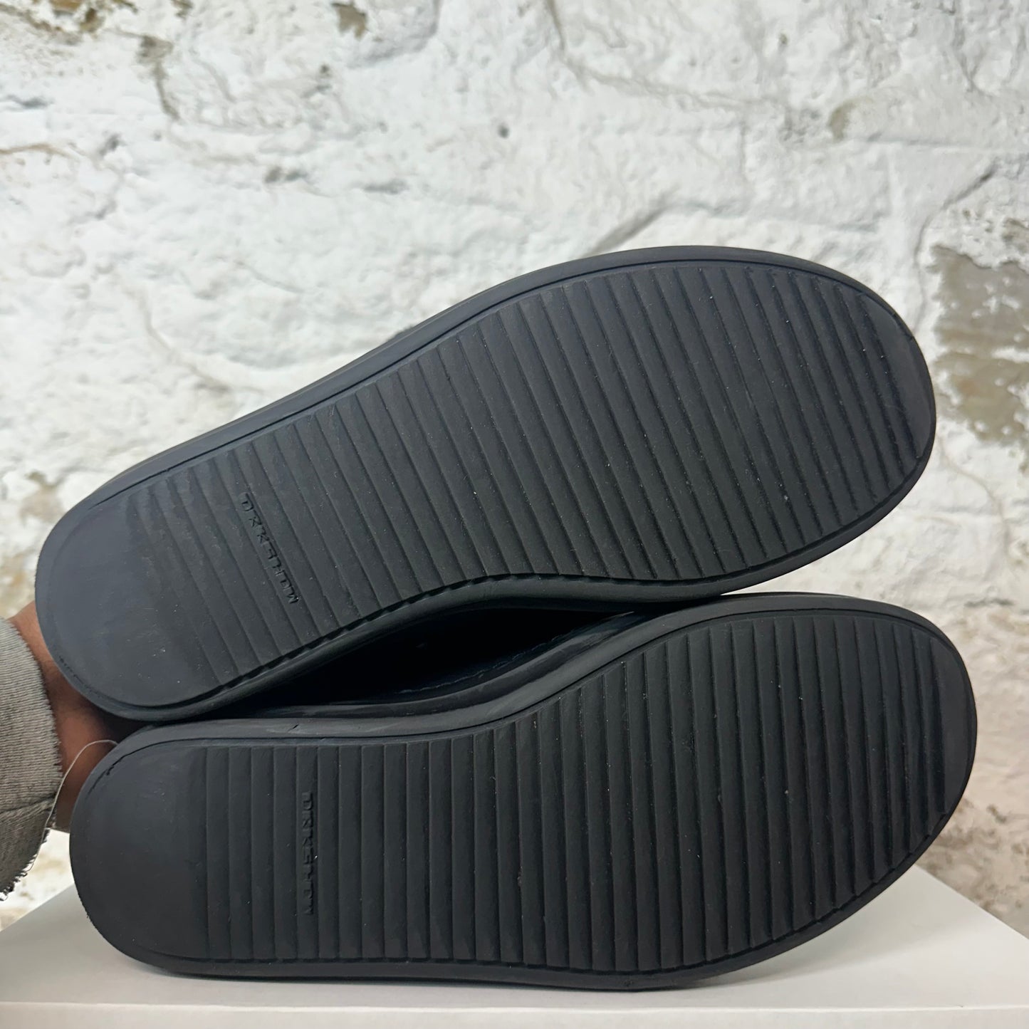 Rick Owens Jumbo Lace Puffer Triple Black Sneaker Sz 9 (42)