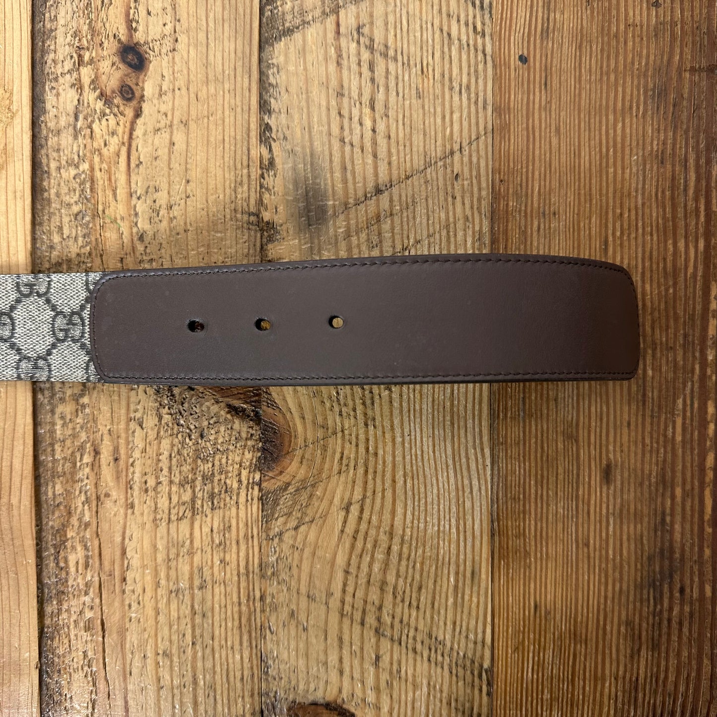 Gucci Tan Monogram Belt Sz (90/36)