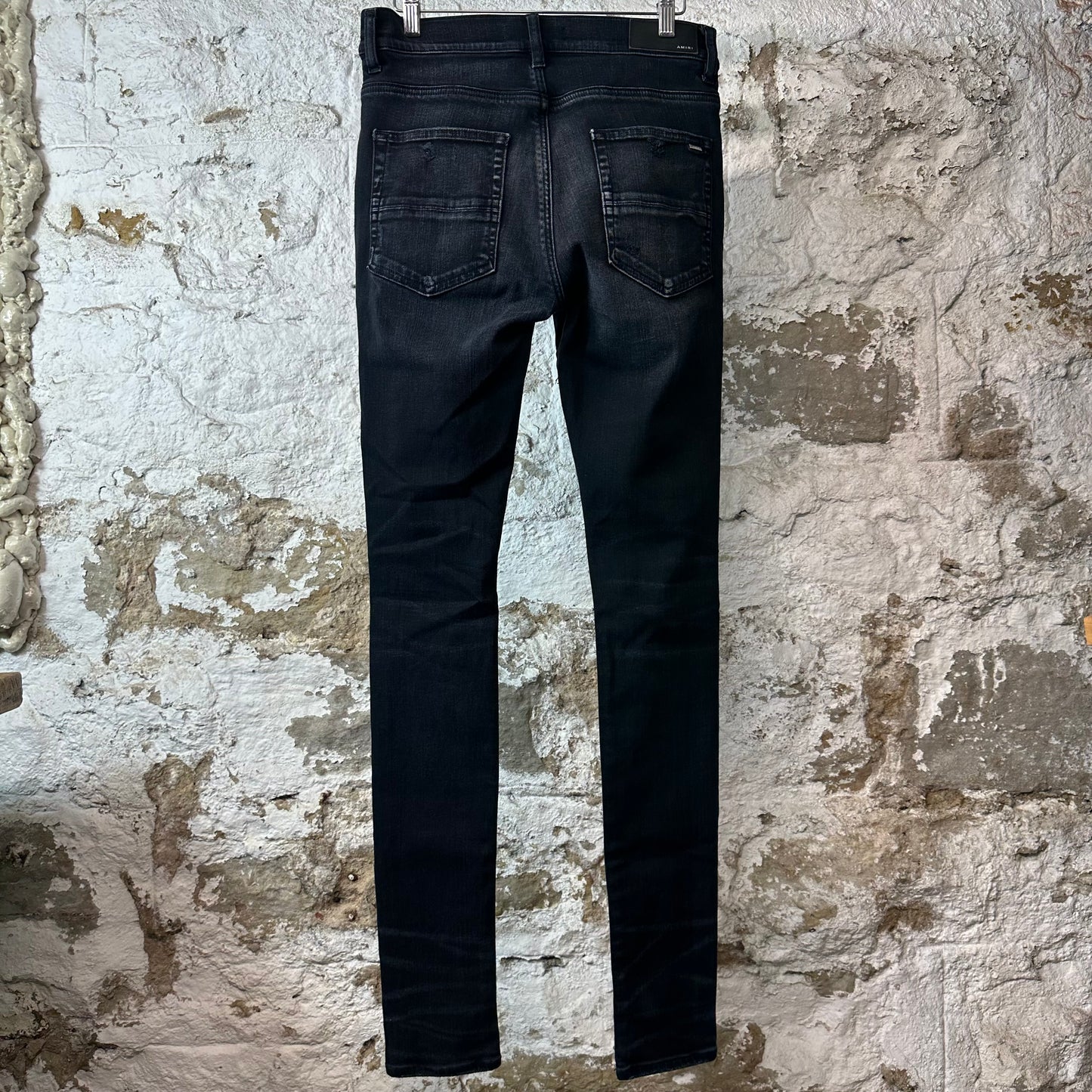 Amiri MX1 Multicolor Paisley Thrasher Black Denim Jeans Sz 30