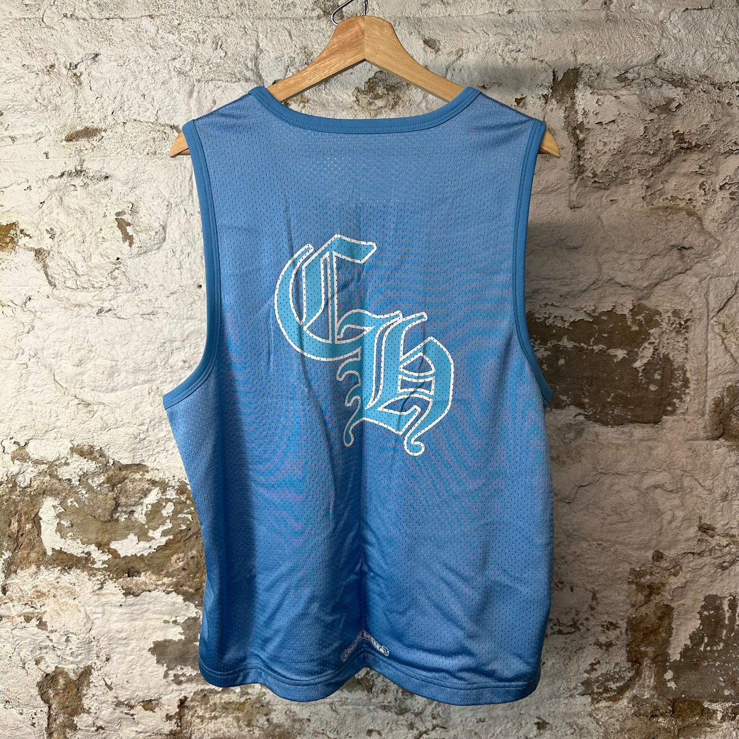 Chrome Hearts Blue Reversible Mesh Basketball Jersey Sz S