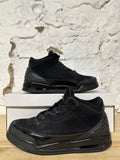 Air Jordan 3 Black Cat Sz 7Y
