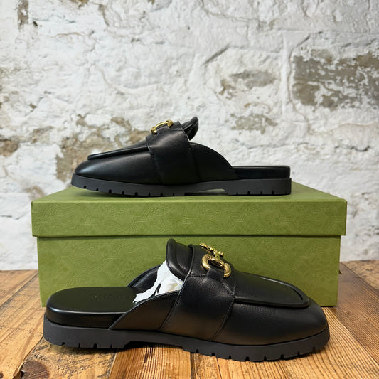 Gucci Horsebit Black Puffer Mule Sz 8 DS
