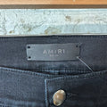 Amiri Playboy Logos Black Denim Jeans Sz 36
