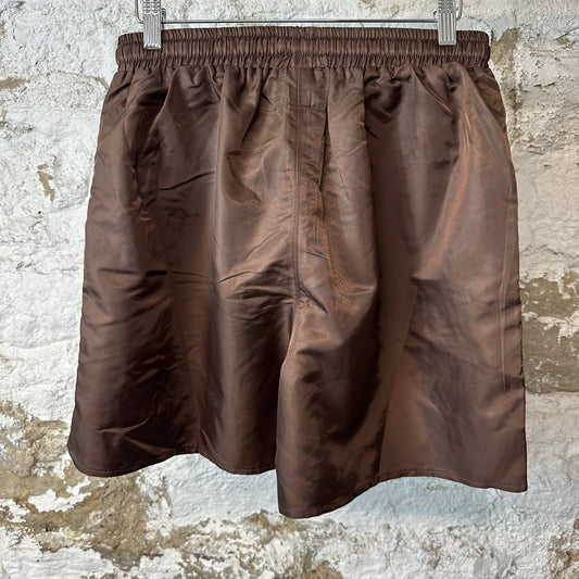 Saint Vanity Brown Nylon Shorts