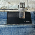 Amiri Distressed Plain Blue Denim Jeans Sz 32