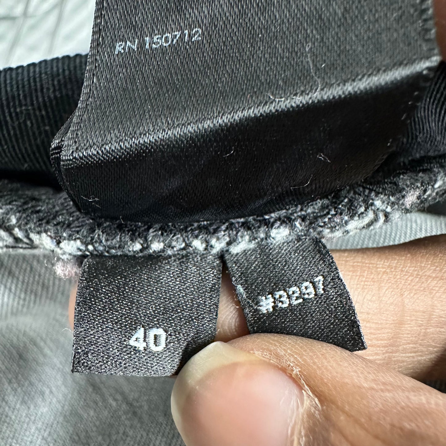 Amiri Knee Rip Grey Shotgun Denim Jeans Sz 40