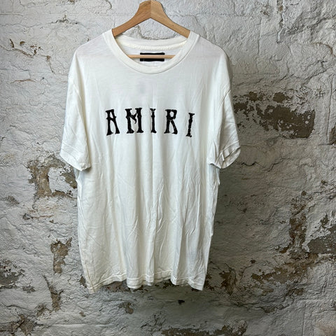 Amiri Cracked Black Spell T-shirt Sz M
