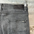 Amiri Knee Hole Plain Gray Denim Jeans Sz 32