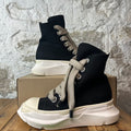 Rick Owens Jumbo Lace Abstract Black Milk Sneaker Sz 12 (45)