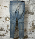 Amiri MX2 Multicolor Flannel Blue Denim Jeans Sz 34
