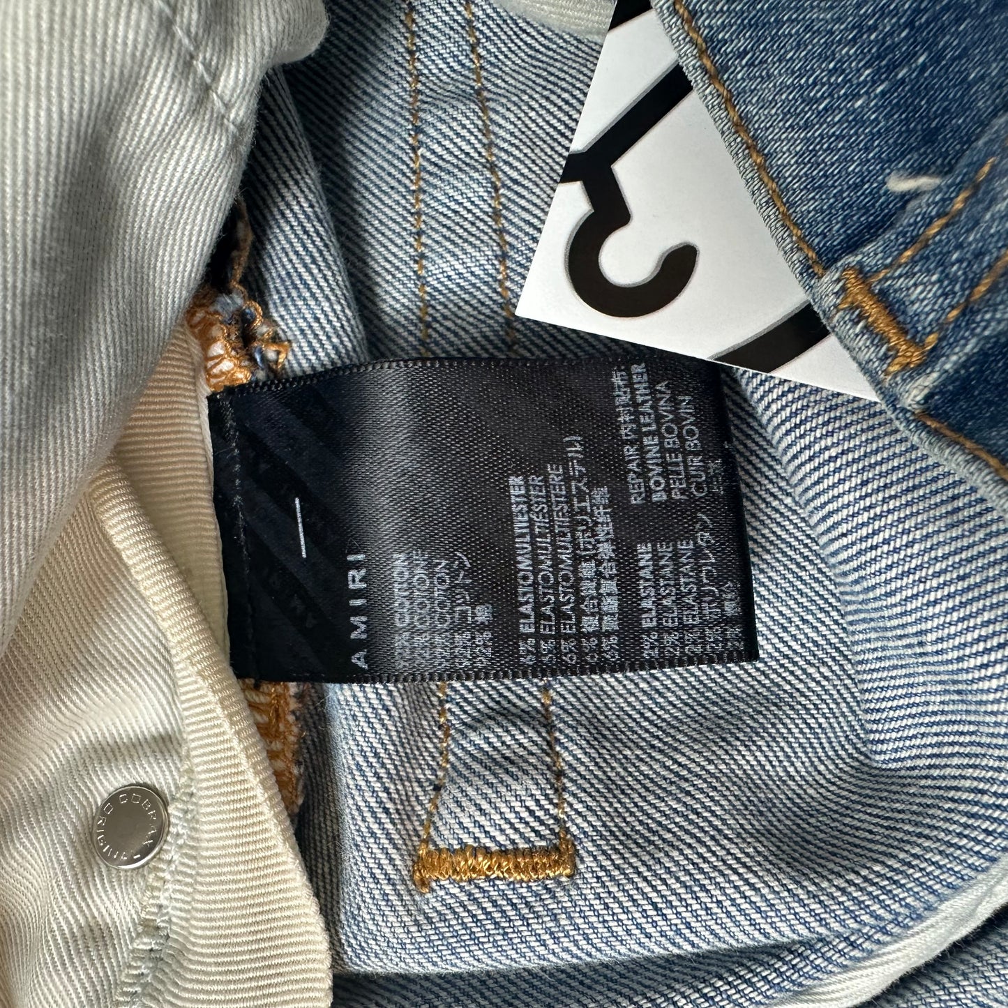 Amiri Plain Blue Denim Jeans Sz 31