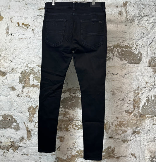 Amiri MX1 Grey Paisley Black Denim Jeans Sz 34