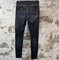Amiri MX1 Black Paisley Grey Denim Jeans Sz 34