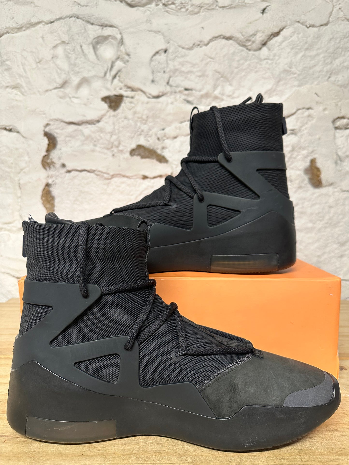 Nike Air Fear of God 1 Triple Black Sz 12