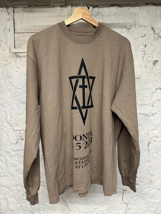 Kanye West Donda Brown L/S T-Shirt Sz M