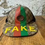 Gucci FAKE Spell Monogram Hat Sz M