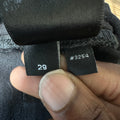Amiri MX1 Grey Paisley Black Denim Jeans Sz 29