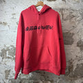 Supreme Old English Spellout Red Hoodie Sz L