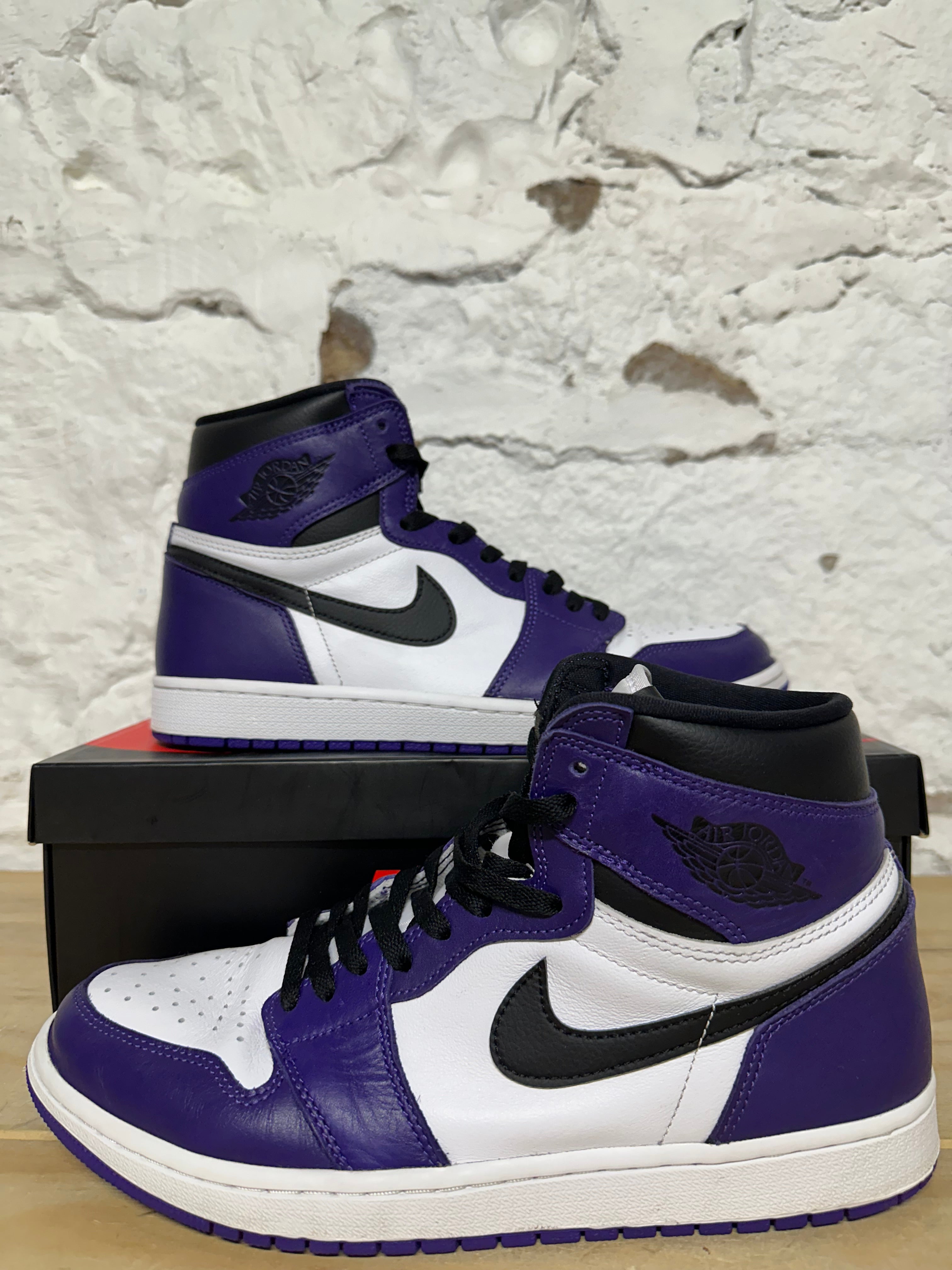Air Jordan 1 High Court Purple White Sz 11