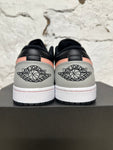 Air Jordan 1 Low Black Grey Pink Sz 10.5 DS