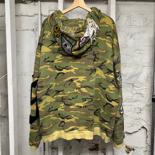 Godspeed New York Squadron Camo Zip Up Hoodie Sz XXL