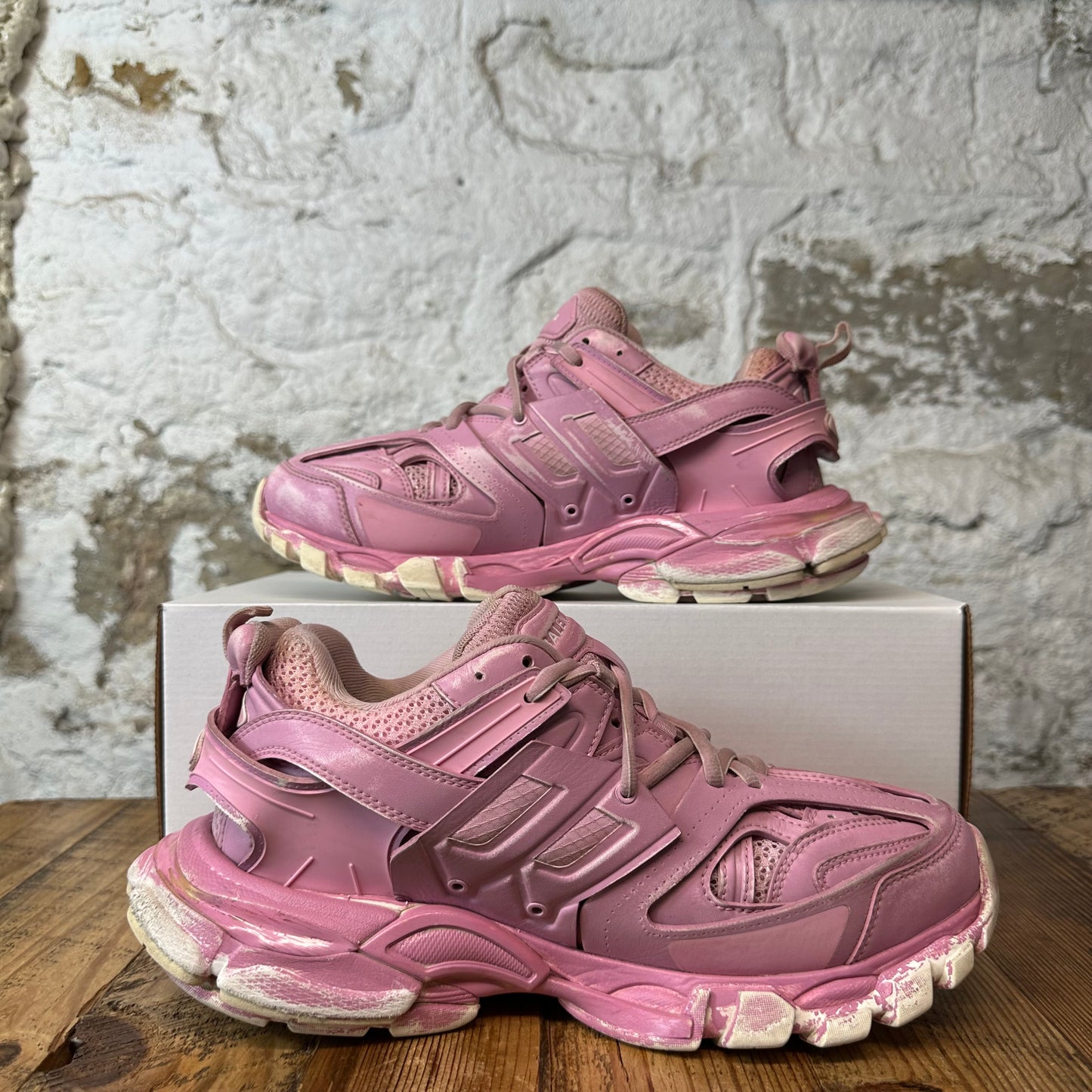 Balenciaga Track Runner Pink Dyed Sneaker Sz 8 (41)