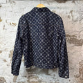 Louis Vuitton Dark Blue Monogram Denim Jacket Sz S (46)