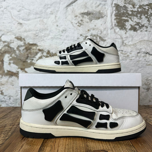 Amiri Black Skeleton White Cream Sneaker Sz 6.5 (39)
