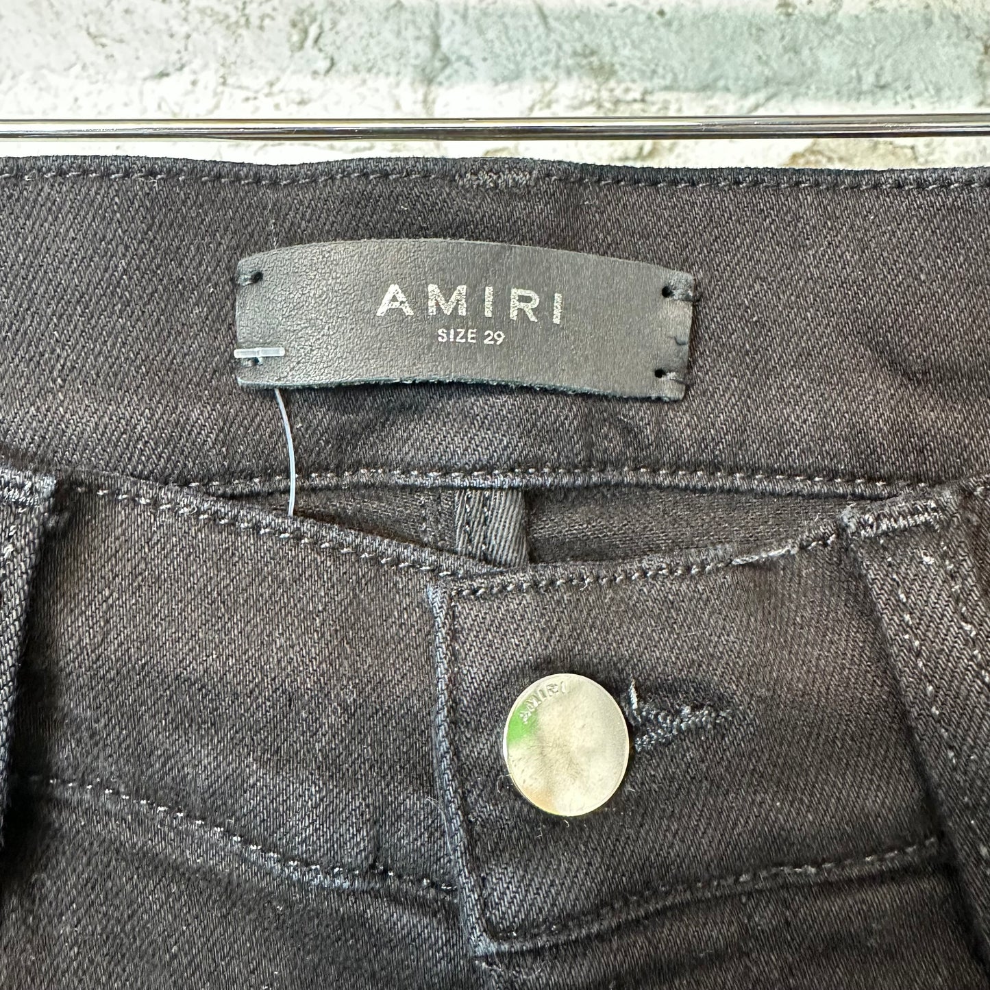 Amiri Blue Tie Dye Spell Black Denim Jeans Sz 29