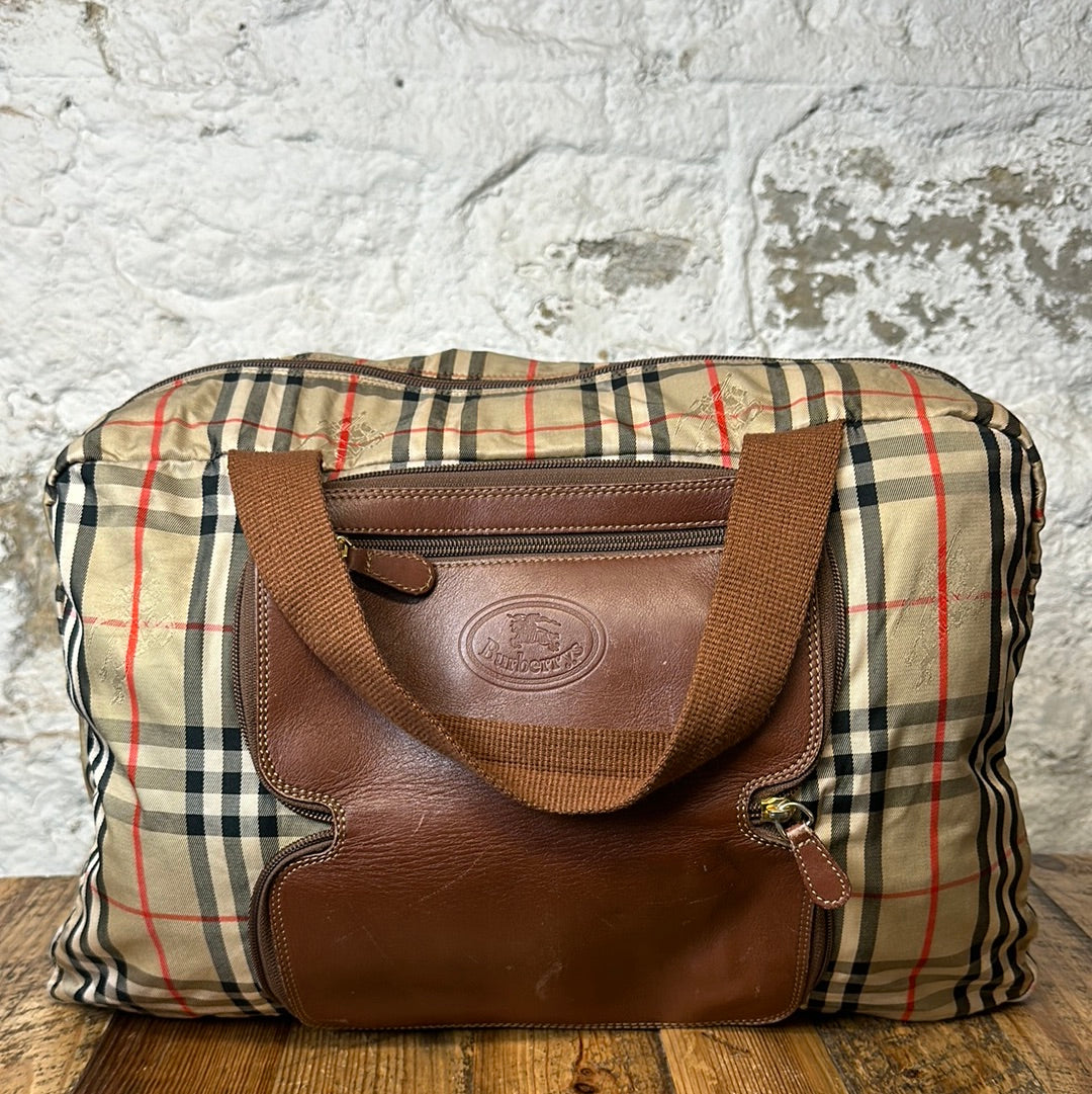 Burberry Plaid Packable Duffle Bag – The Gallery Online