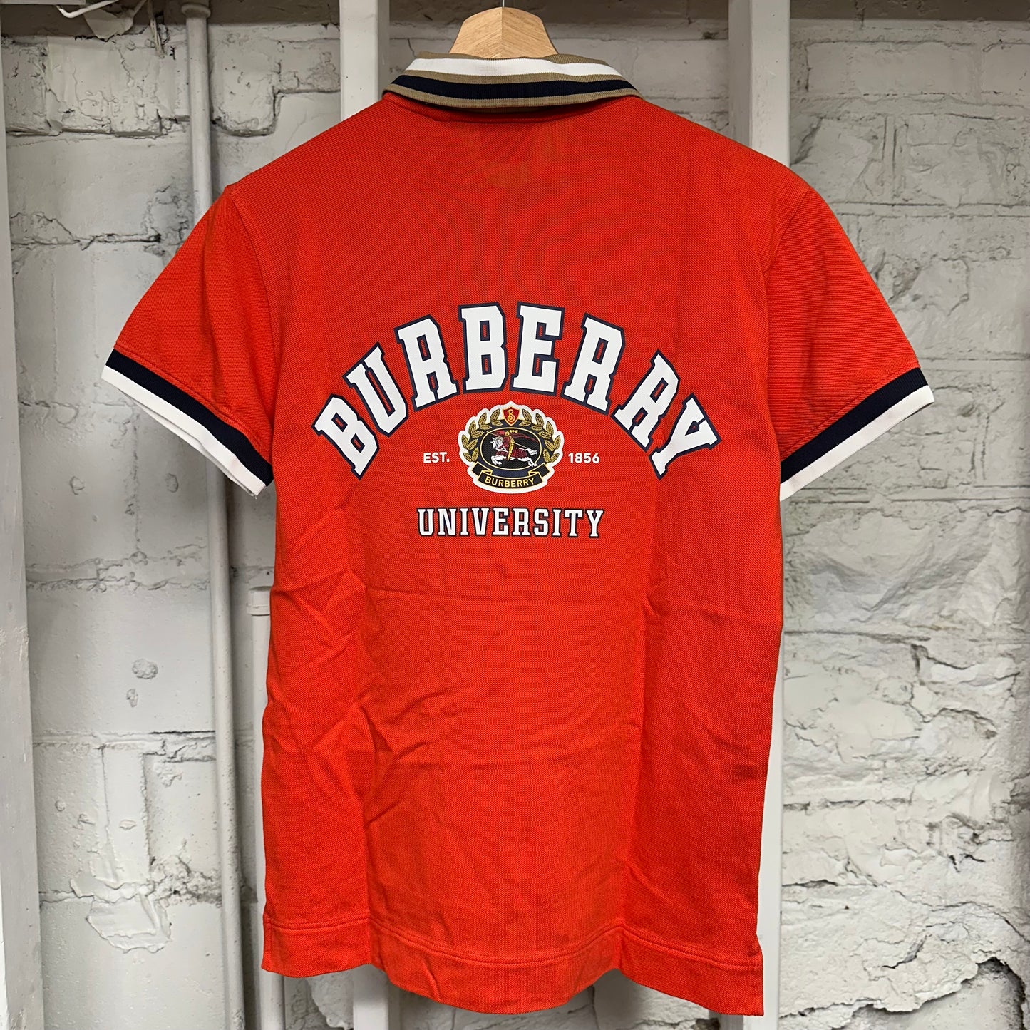 Burberry Orange Polo Shirt Sz XXS