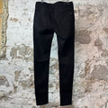 Amiri MX1 Brown Suede Black Denim Jeans Sz 34