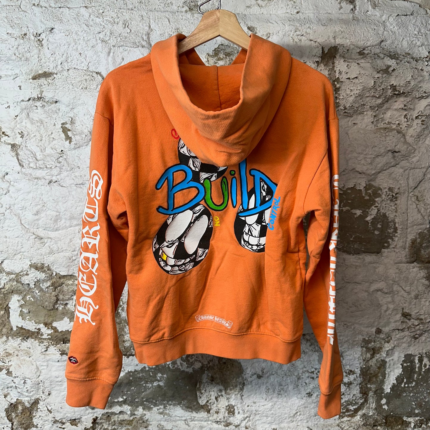 Chrome Hearts Matty Boy Link Orange Hoodie Sz S