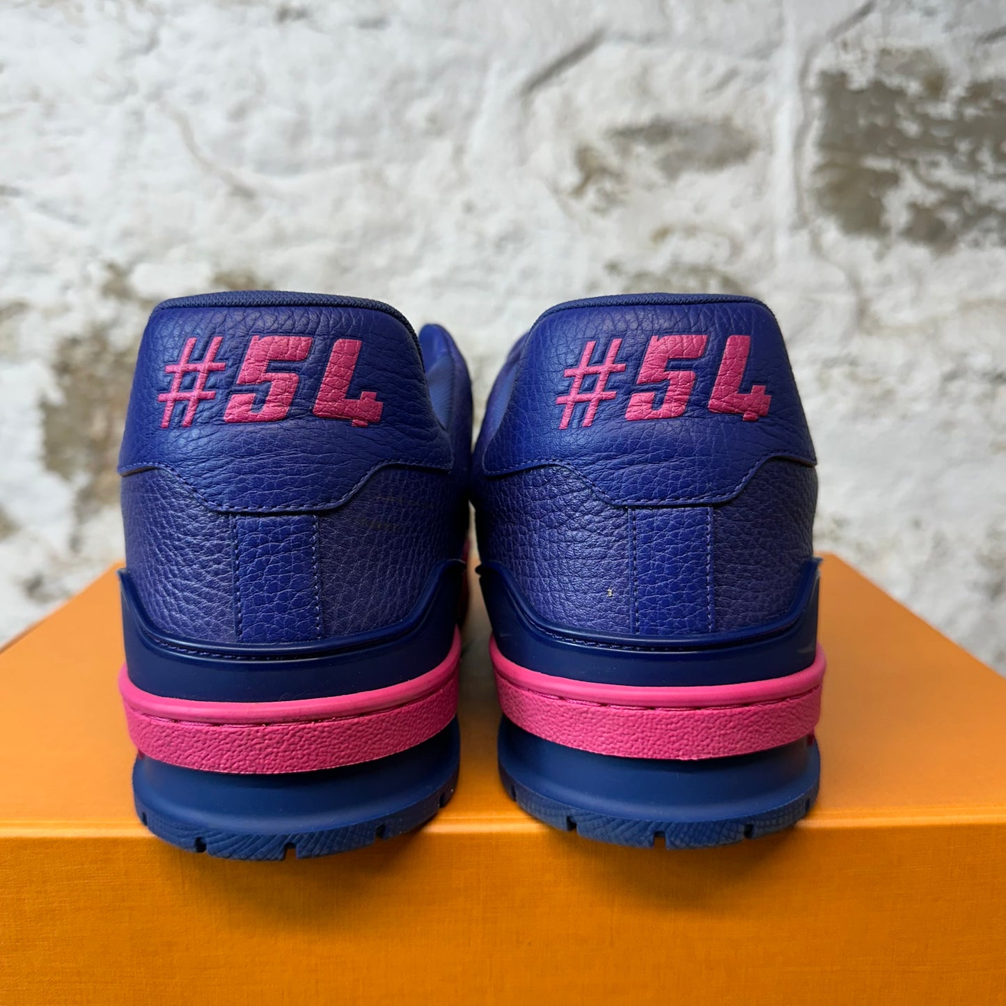 Louis Vuitton Purple Pink Fade Trainer Sneaker Sz 10.5 (9LV)