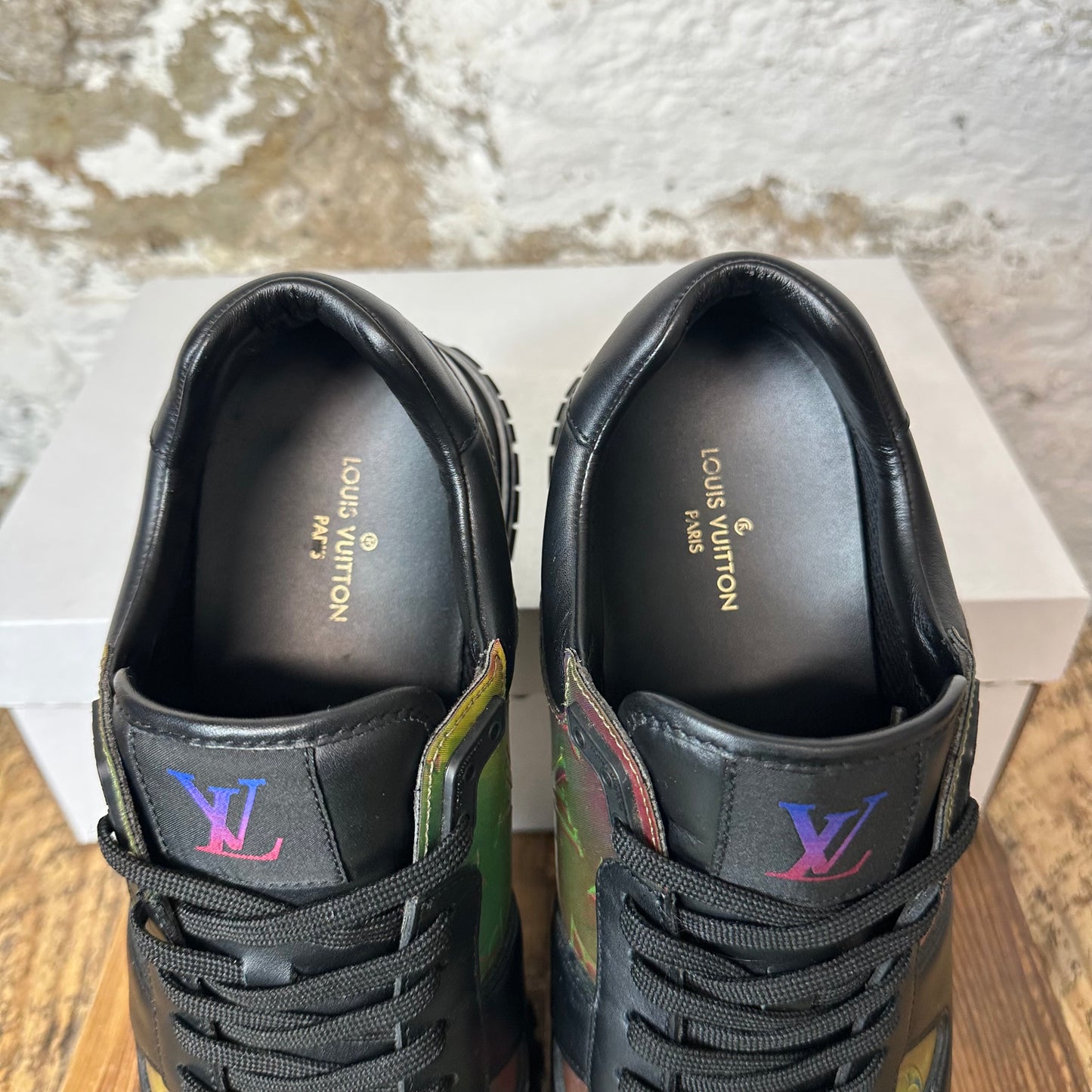 Louis Vuitton Iridescent Black Runaway Sneaker Sz 9 (7.5LV)