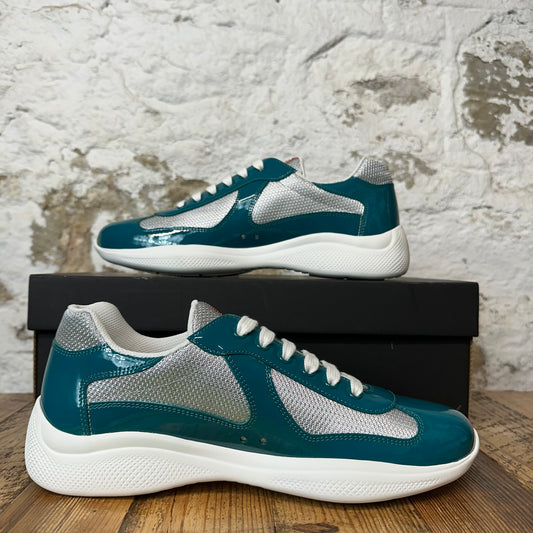 Prada Americas Cup Laguna Patent Sneaker Sz 8.5 DS
