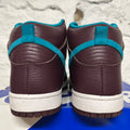 Nike SB Dunk High Deep Burgundy Aquamarine Sz 10.5