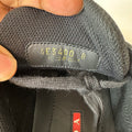 Prada Americas Cup Triple Black Patent Sneaker Sz 8