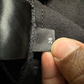 Amiri Black Suede Core Logo Black Denim Jeans Sz 28