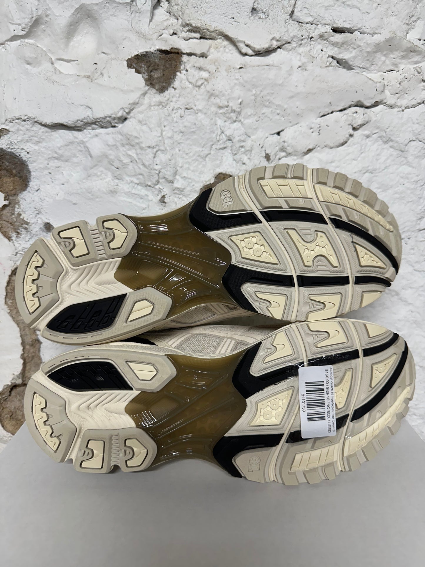 Asics Gel-Kayano 14 Imperfection Pack Cream Sz 10