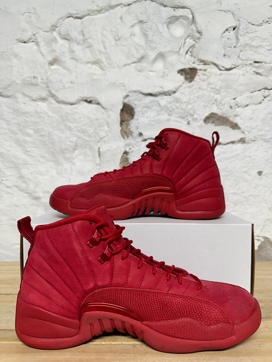 Air Jordan 12 Red Suede Sz 10