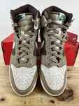 Nike Dunk High Light Chocolate Sz 10