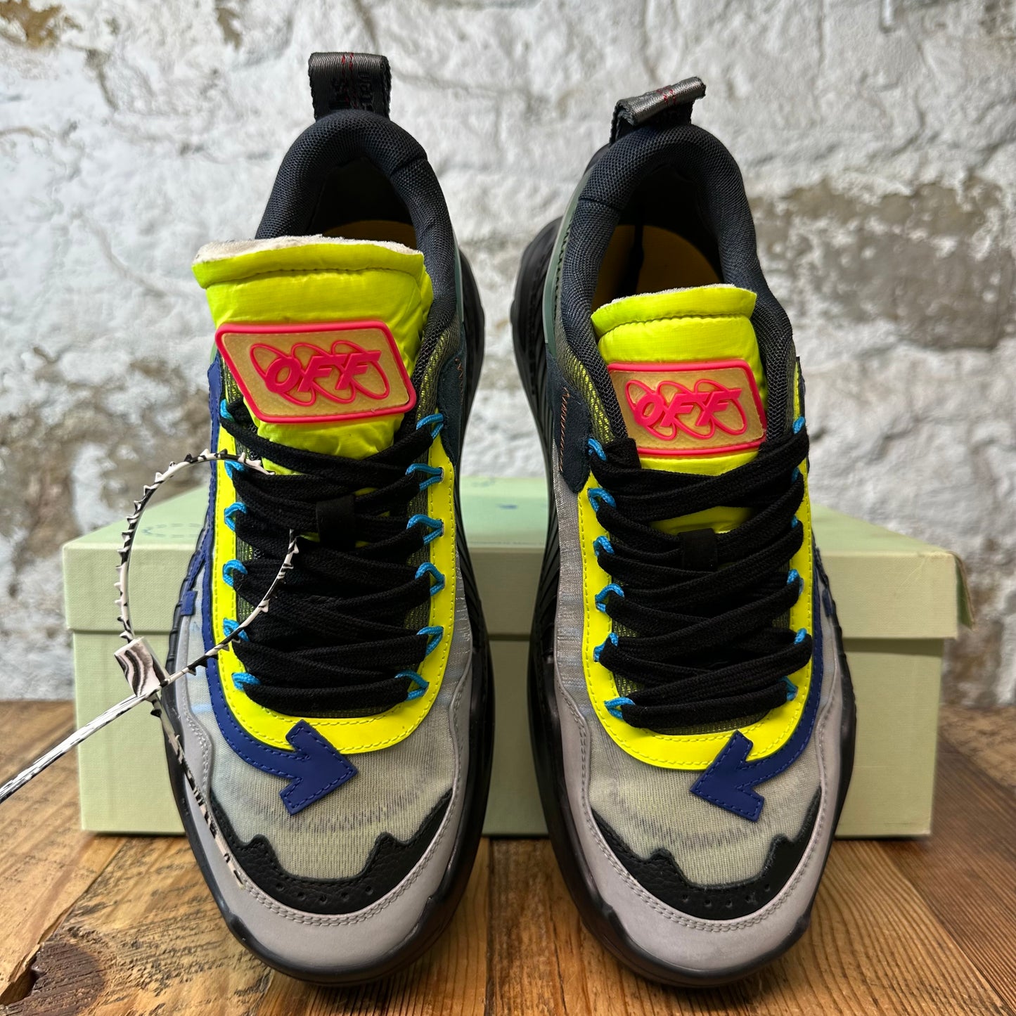 Off-White ODSY 1000 Blue Grey Black Sneaker Sz 10 (43)