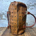 MCM Cognac Boston Bag